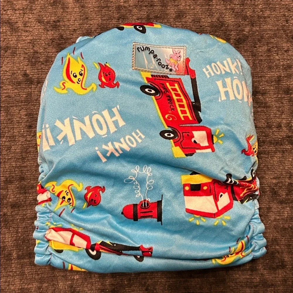 Rump•a•Rooz Fire Truck Cloth Diaper ⭐️